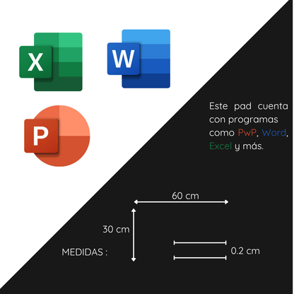 Pad de Excel, PwP y Word